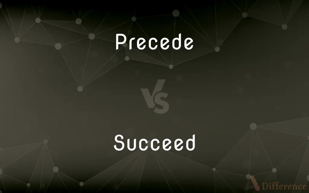 Precede vs. Succeed — What's the Difference?