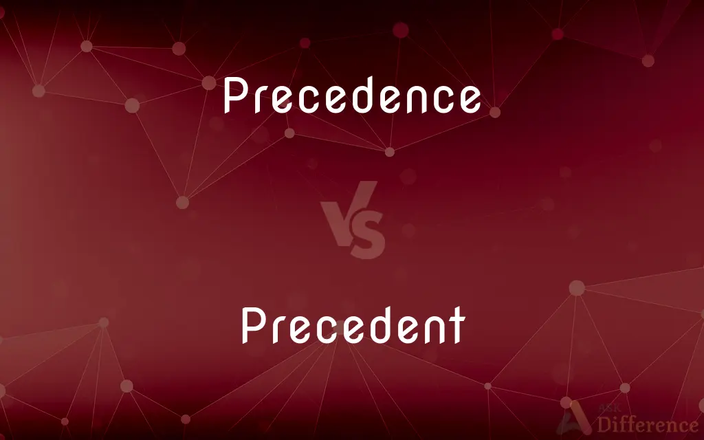 Precedence vs. Precedent — What's the Difference?