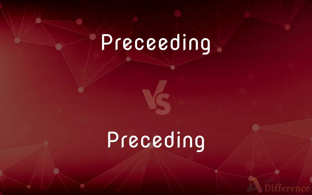 Preceeding vs. Preceding — Which is Correct Spelling?