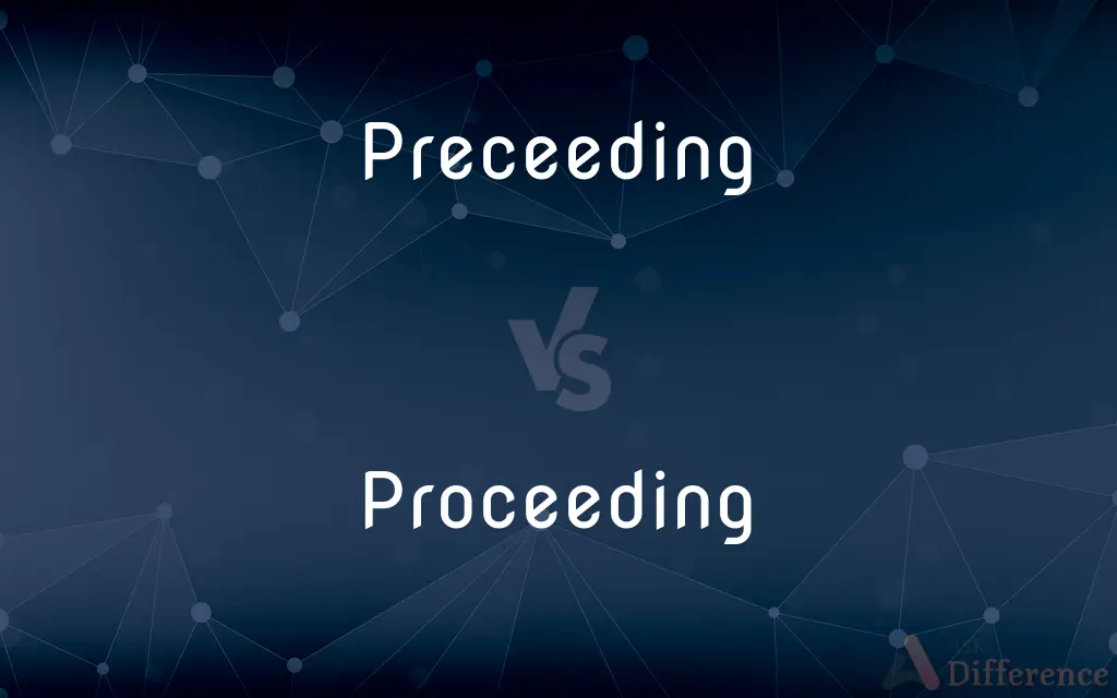 Preceeding vs. Proceeding — Which is Correct Spelling?