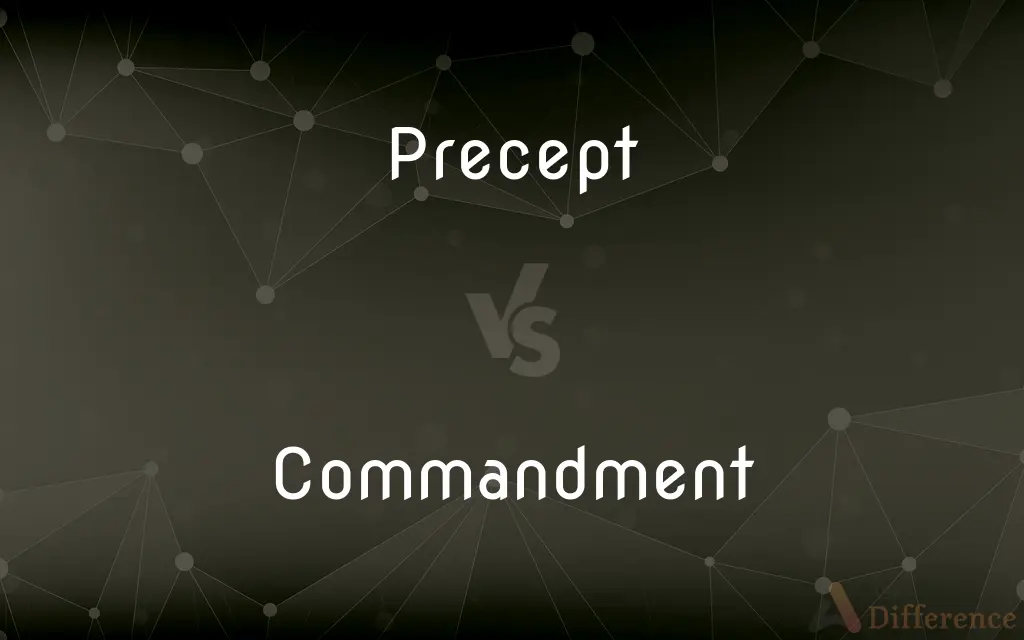 Precept vs. Commandment — What's the Difference?