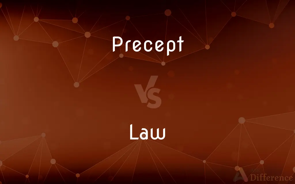 Precept vs. Law — What's the Difference?