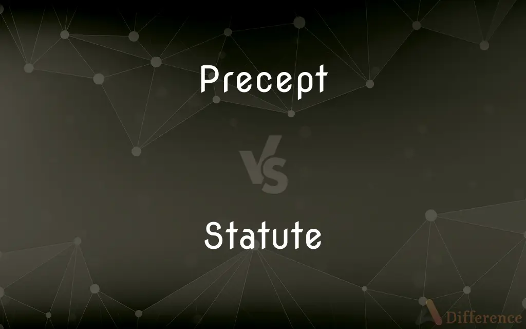 Precept vs. Statute — What's the Difference?