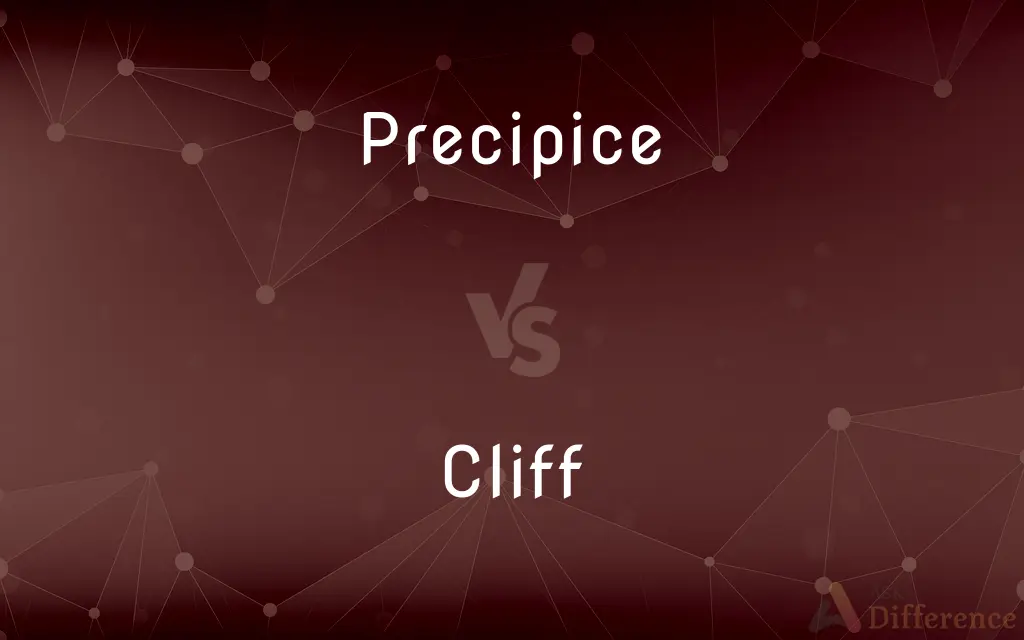 Precipice vs. Cliff — What's the Difference?