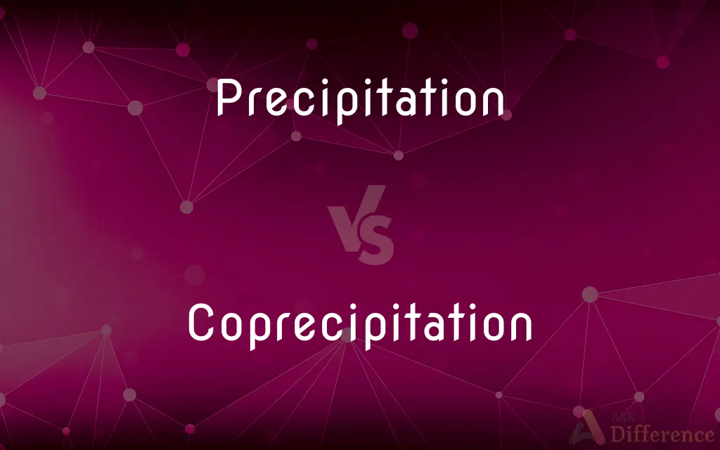 Precipitation vs. Coprecipitation — What's the Difference?