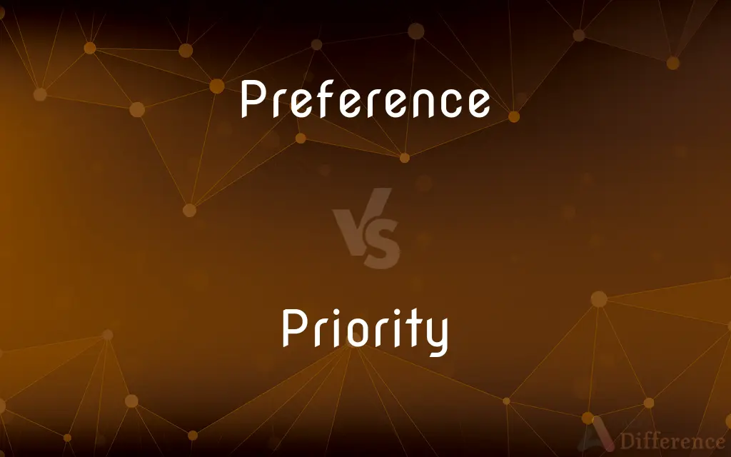 Preference vs. Priority — What's the Difference?
