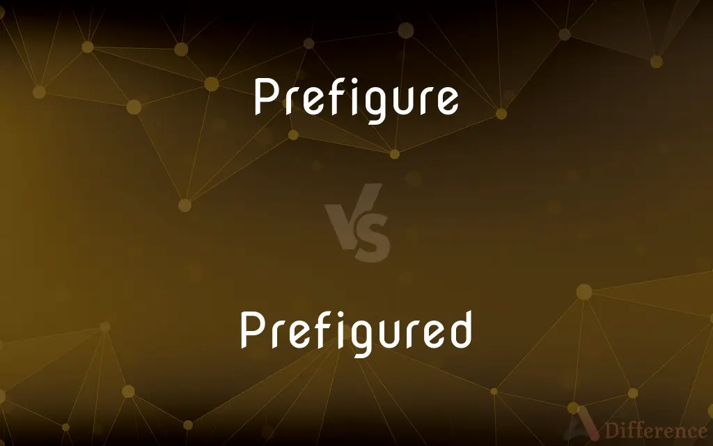 Prefigure vs. Prefigured — What's the Difference?