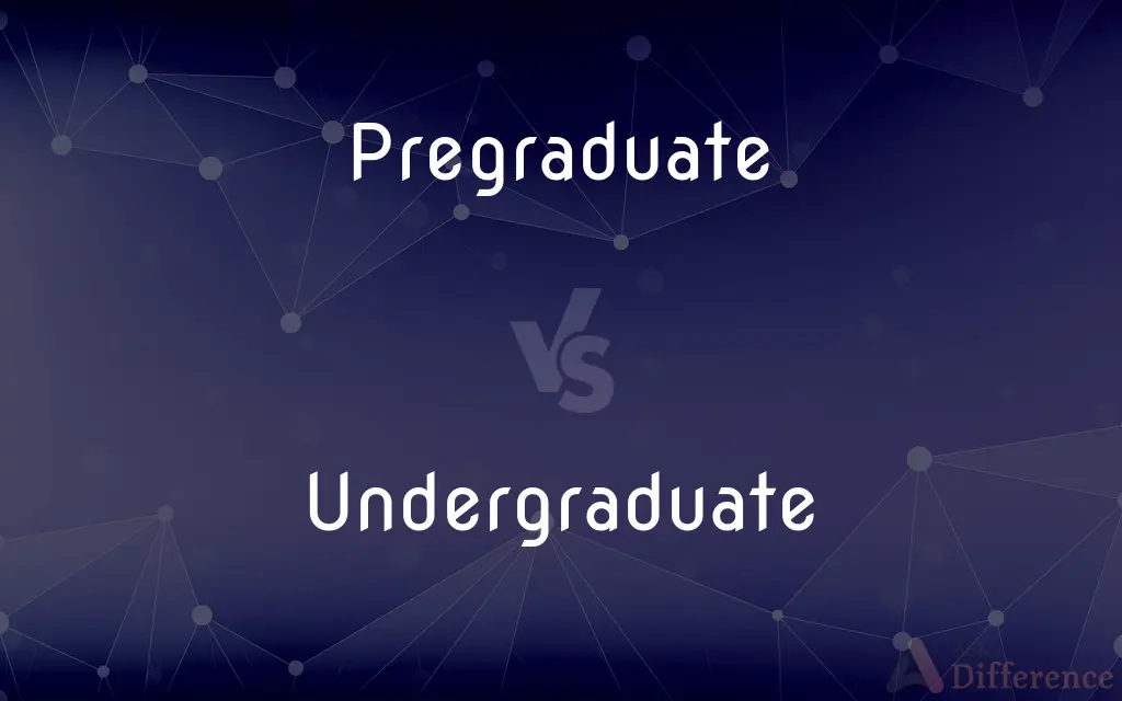 Pregraduate vs. Undergraduate — What's the Difference?