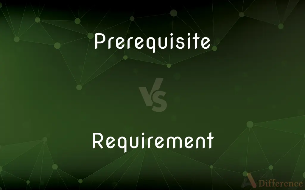 Prerequisite vs. Requirement — What's the Difference?