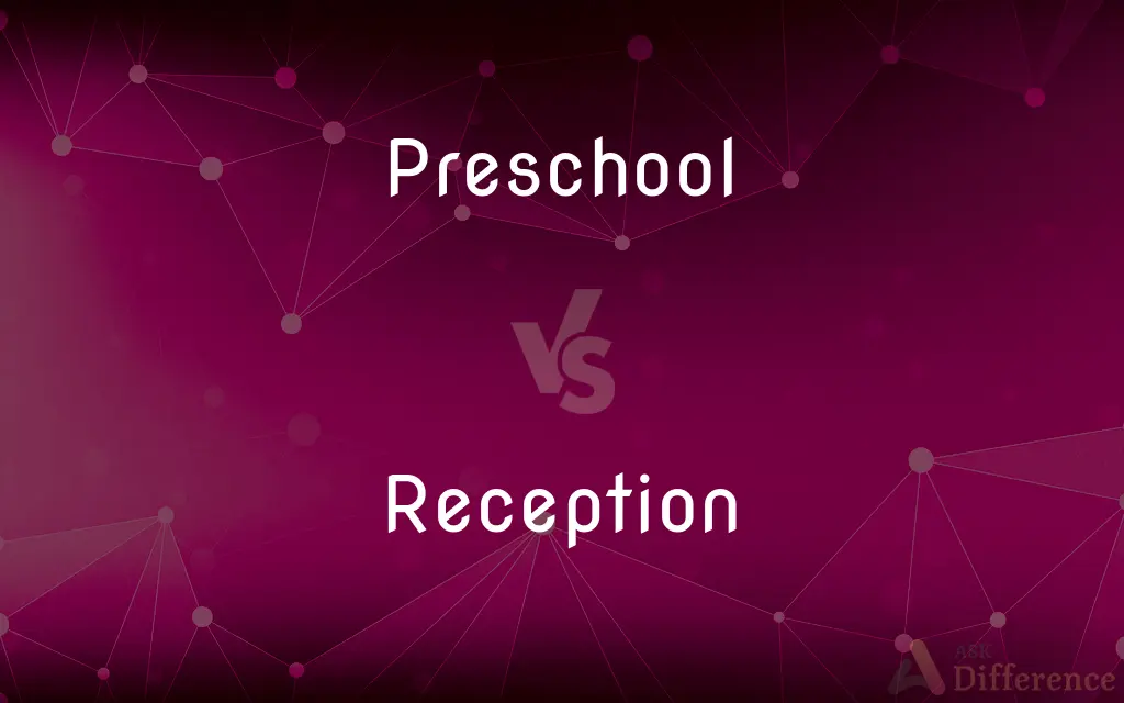 Preschool vs. Reception — What's the Difference?