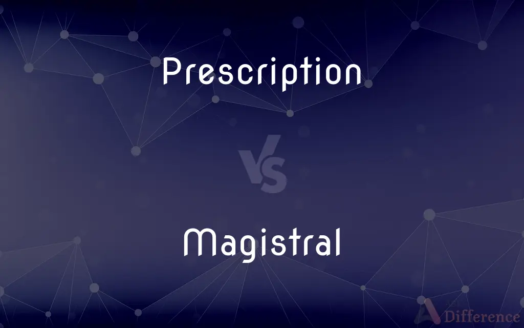 Prescription vs. Magistral — What's the Difference?