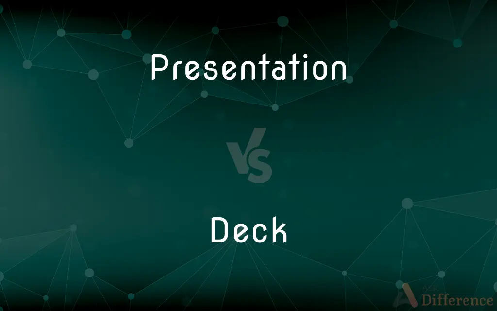 Presentation vs. Deck — What's the Difference?