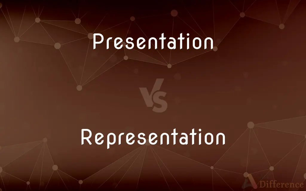 difference between presentation and representation