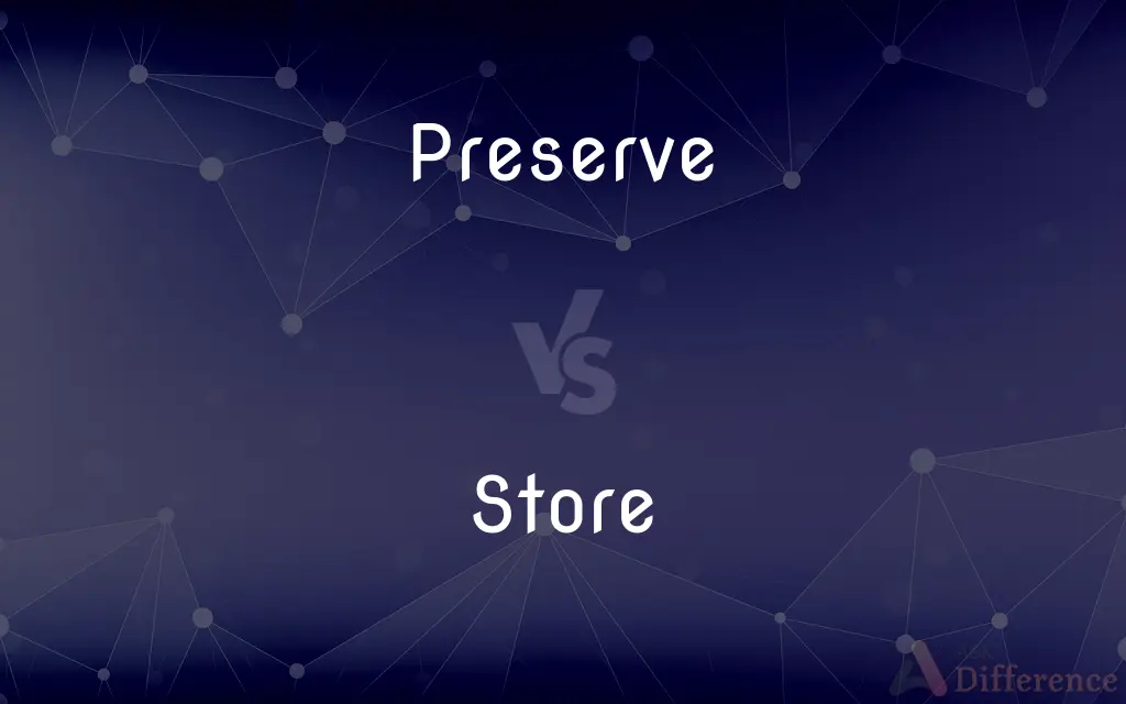 Preserve vs. Store — What's the Difference?