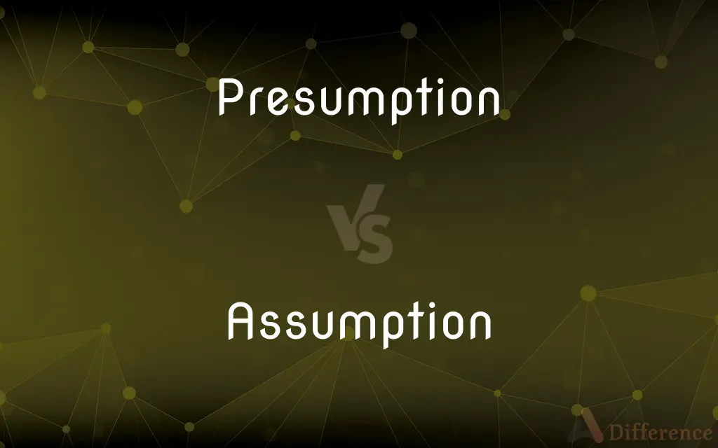 Presumption vs. Assumption — What's the Difference?