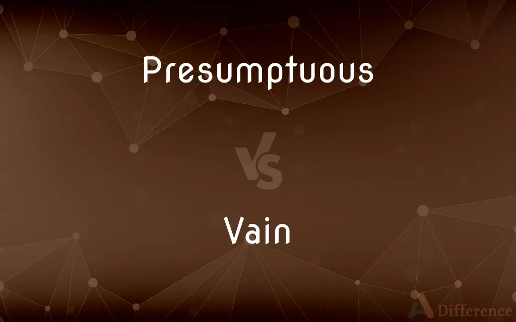 Presumptuous vs. Vain — What's the Difference?