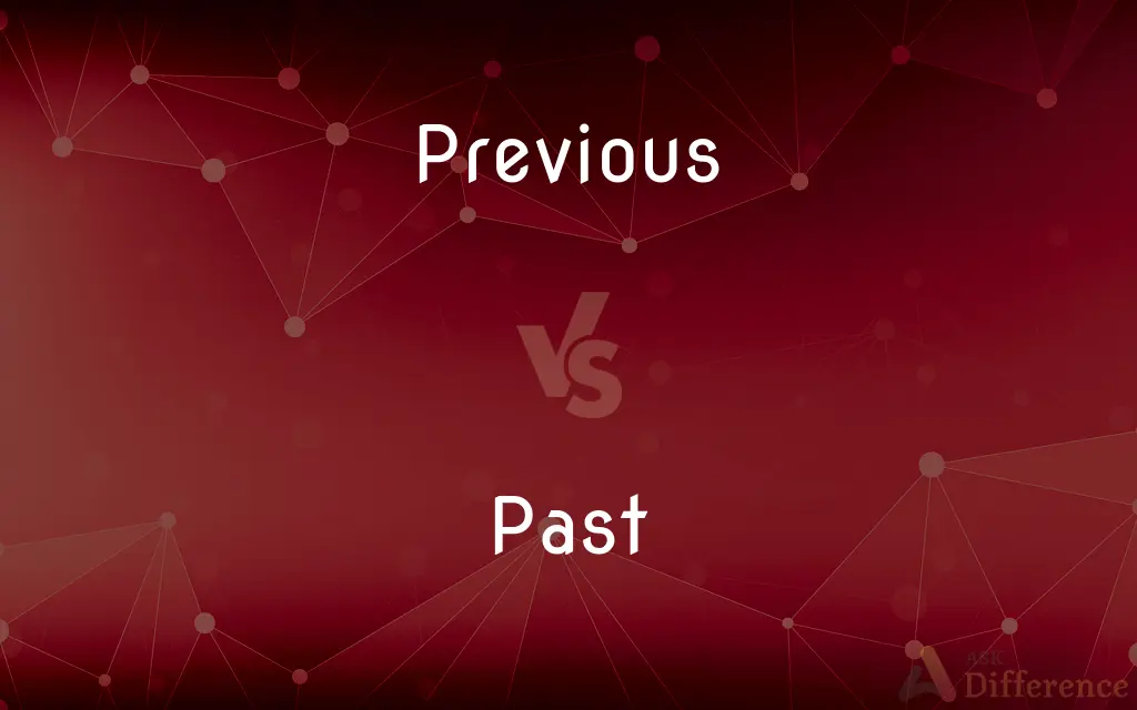 Previous vs. Past — What's the Difference?