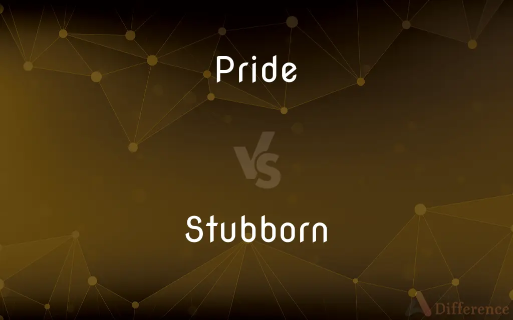 Pride vs. Stubborn — What's the Difference?