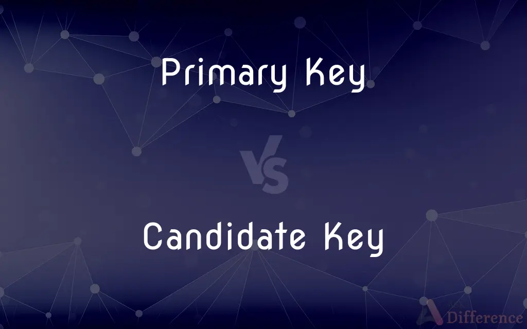 Primary Key vs. Candidate Key — What's the Difference?