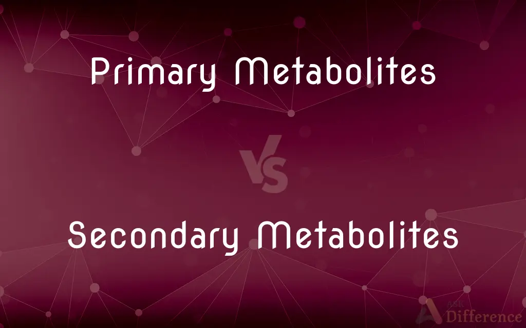 Primary Metabolites vs. Secondary Metabolites — What's the Difference?
