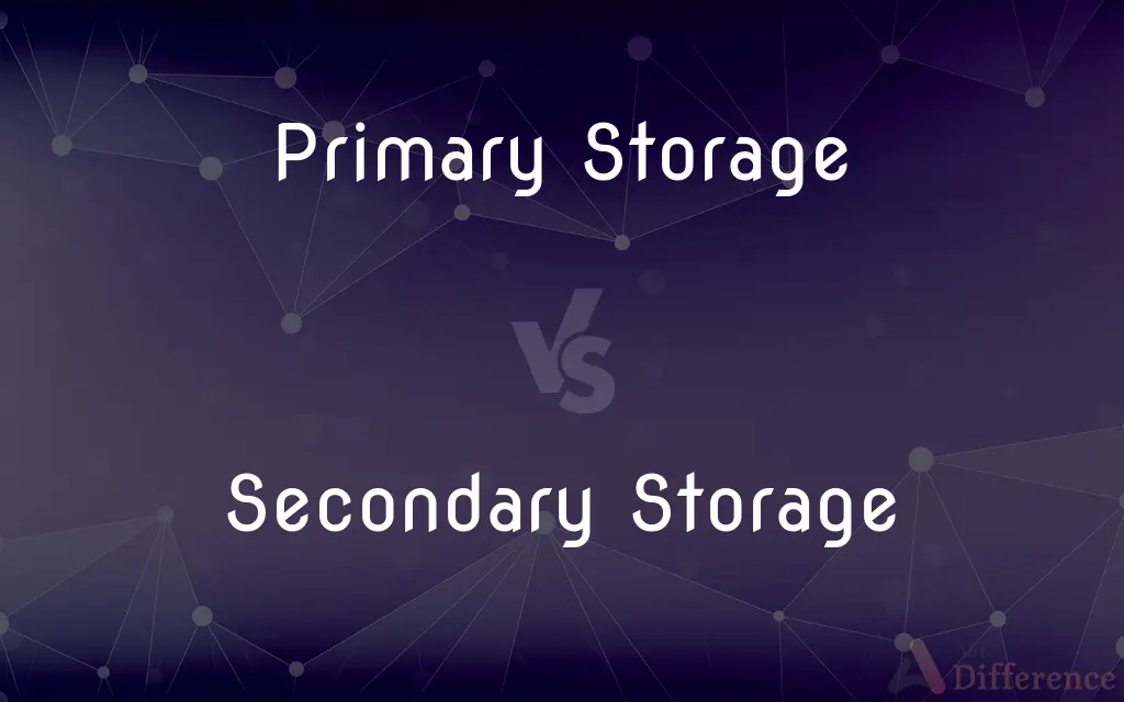 Primary Storage vs. Secondary Storage — What's the Difference?