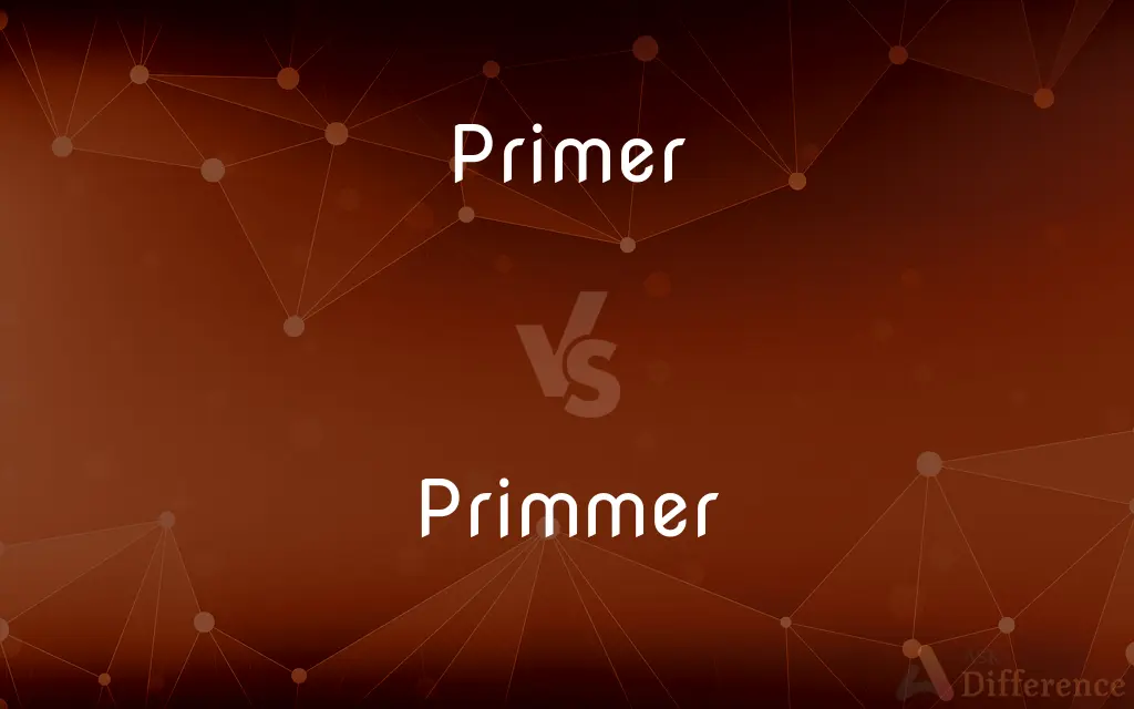 Primer vs. Primmer — What's the Difference?