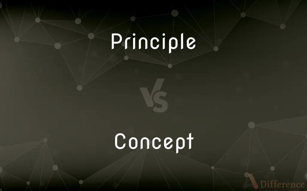 Principle vs. Concept — What's the Difference?