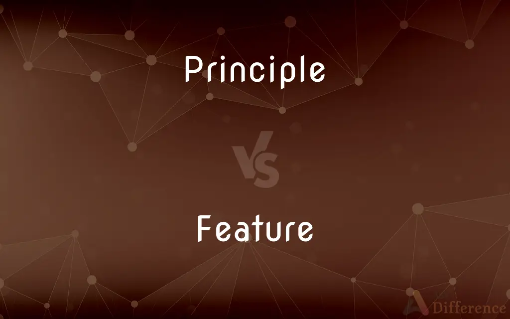 Principle vs. Feature — What's the Difference?