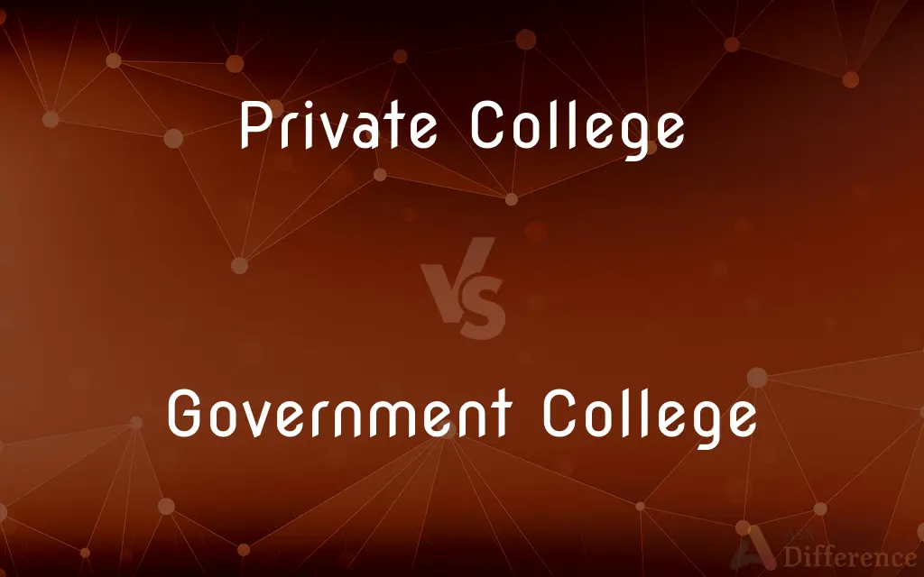 Private College vs. Government College — What's the Difference?