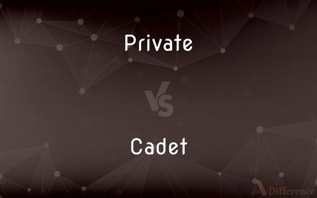 Private vs. Cadet — What's the Difference?