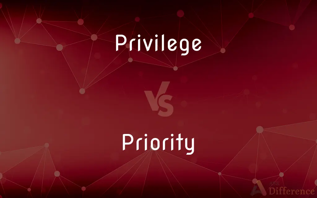 Privilege vs. Priority — What's the Difference?