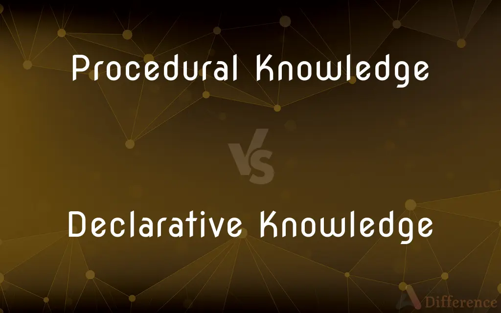 Procedural Knowledge vs. Declarative Knowledge — What's the Difference?