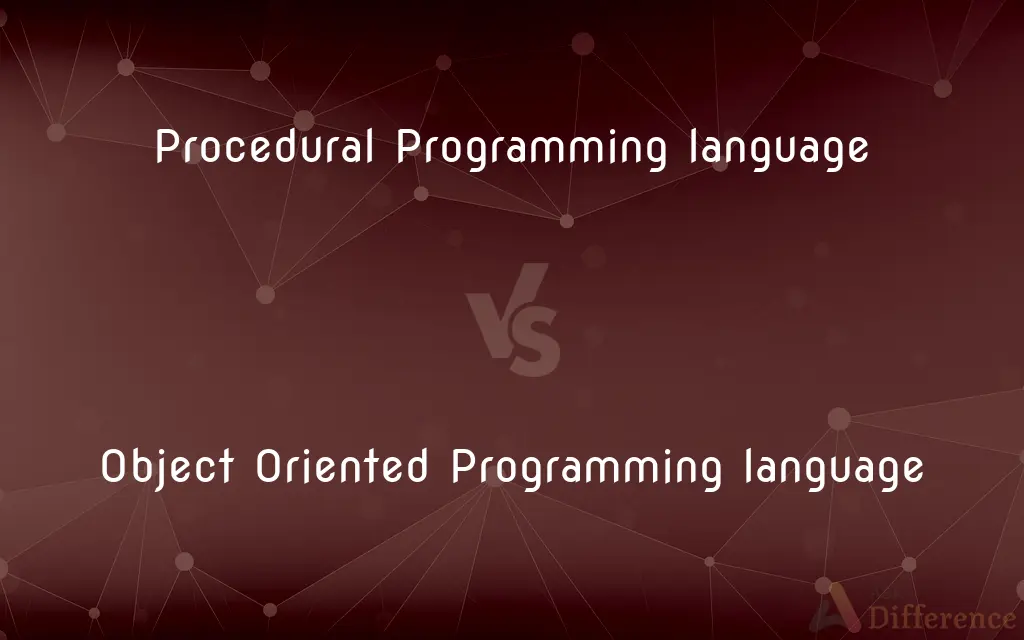 Procedural Programming language vs. Object Oriented Programming language — What's the Difference?