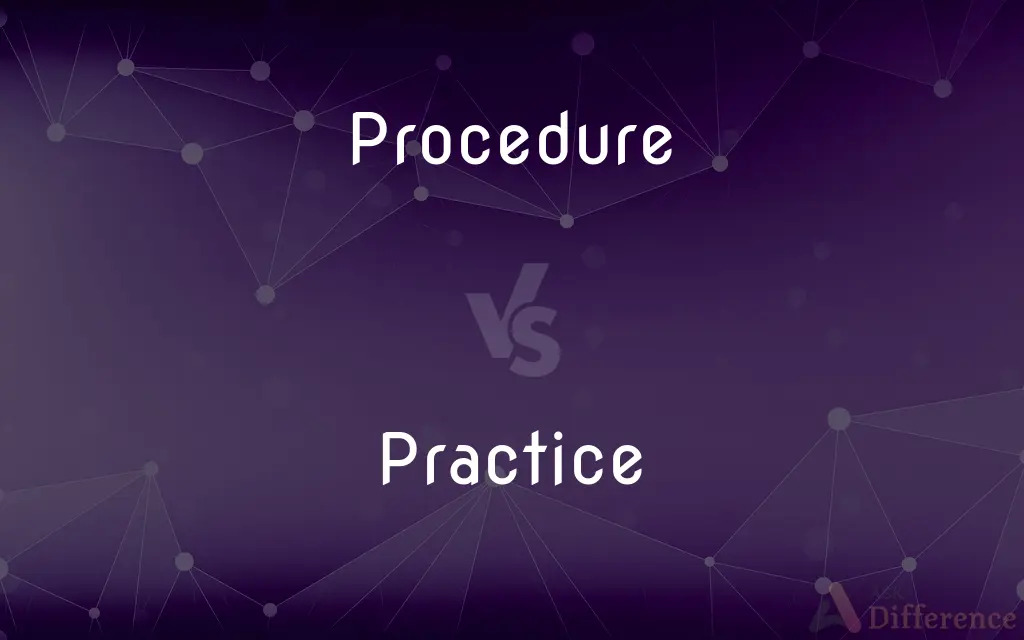 Procedure vs. Practice — What's the Difference?