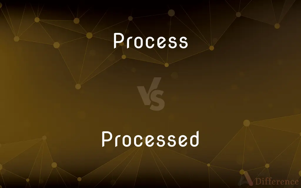 Process vs. Processed — What's the Difference?