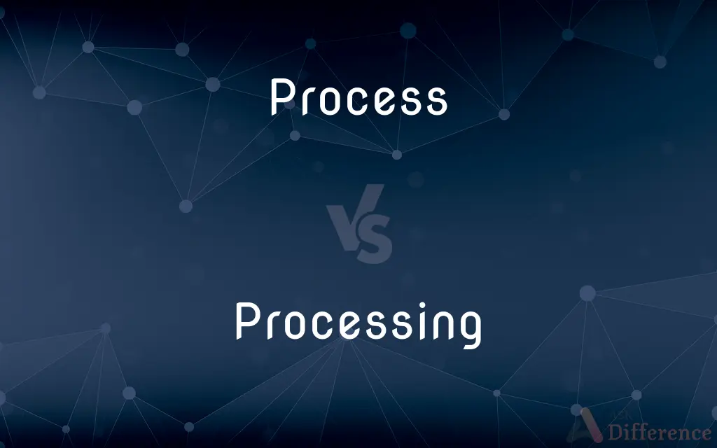 Process vs. Processing — What's the Difference?