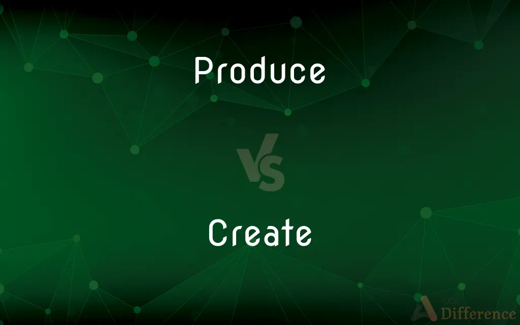 Produce vs. Create — What's the Difference?