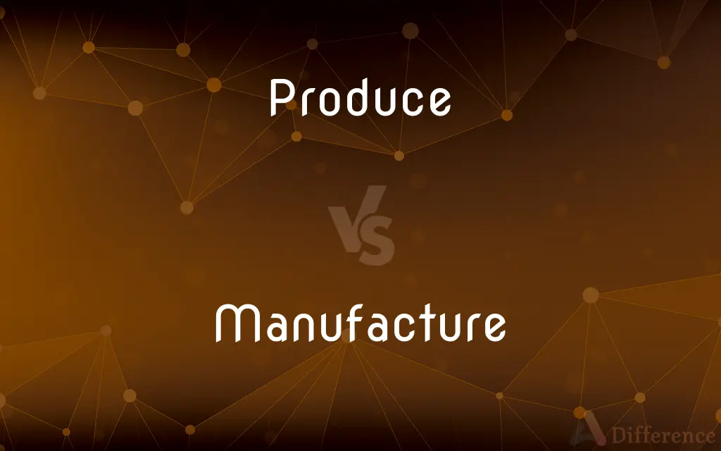 Produce vs. Manufacture — What's the Difference?