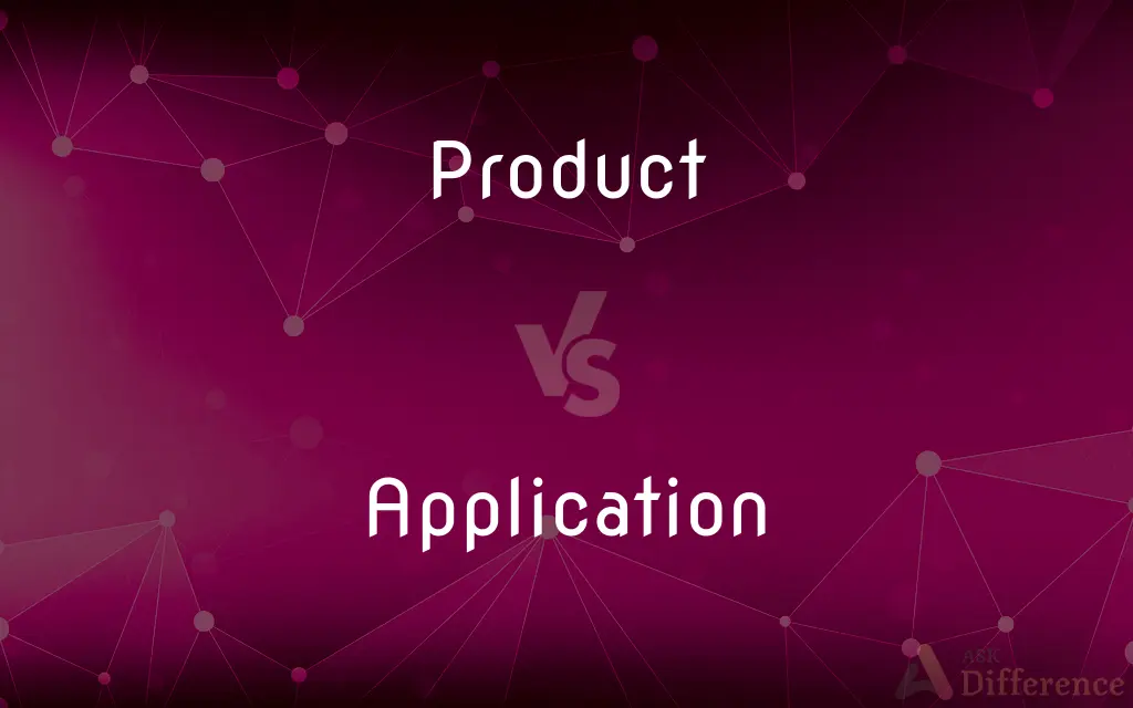 Product vs. Application — What's the Difference?