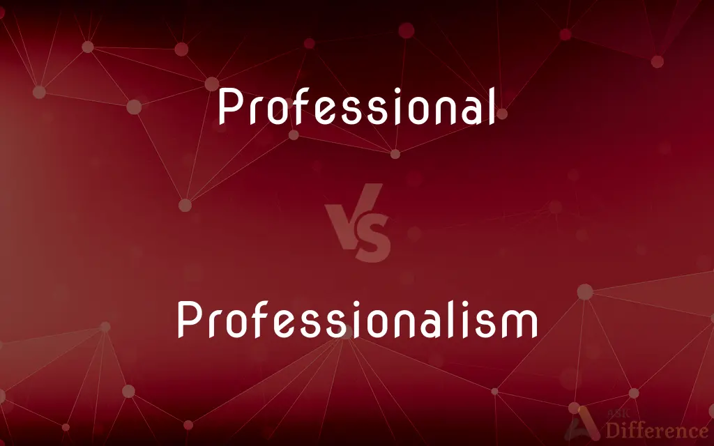 Professional vs. Professionalism — What's the Difference?