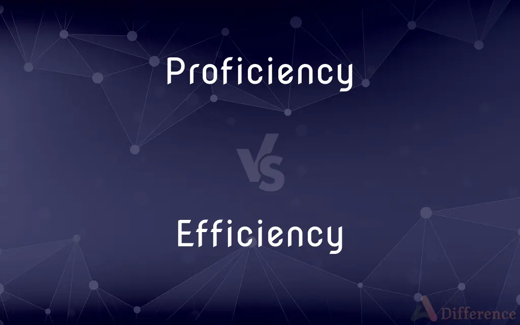 Proficiency vs. Efficiency — What's the Difference?