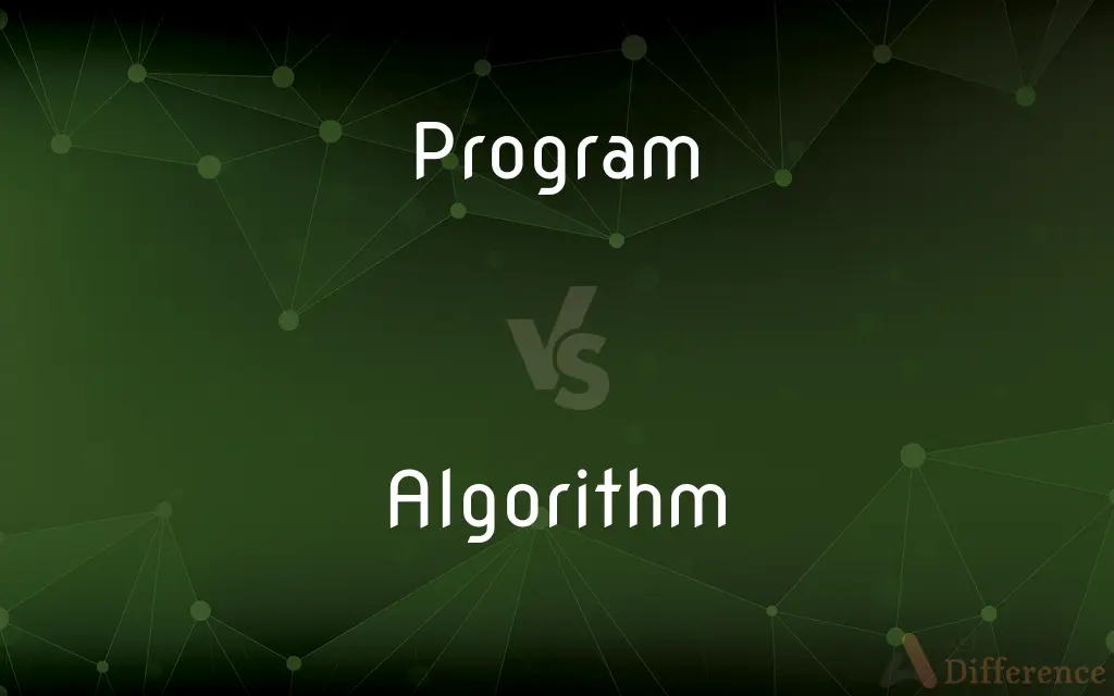 Program vs. Algorithm — What's the Difference?