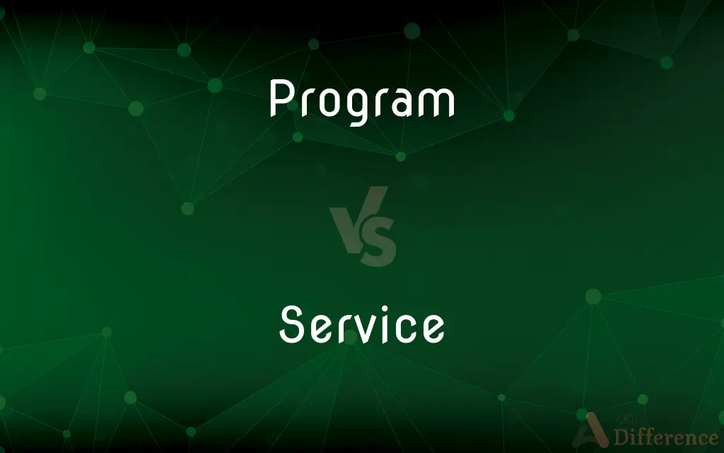 Program vs. Service — What's the Difference?