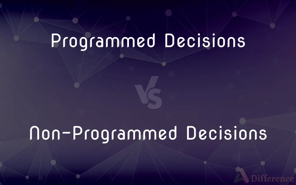 Programmed Decisions vs. Non-Programmed Decisions — What's the Difference?
