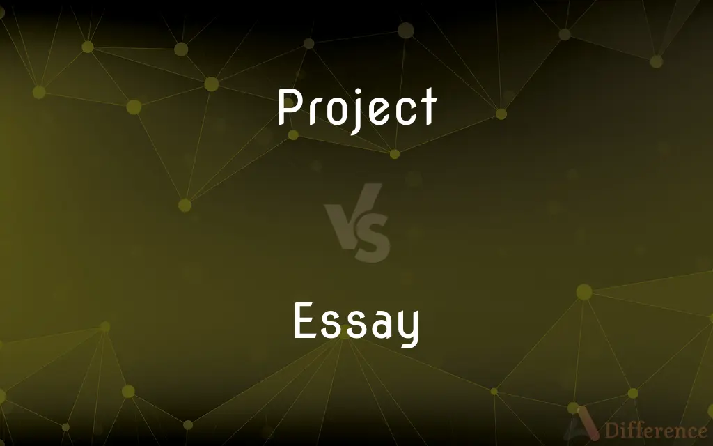 difference between project and essay