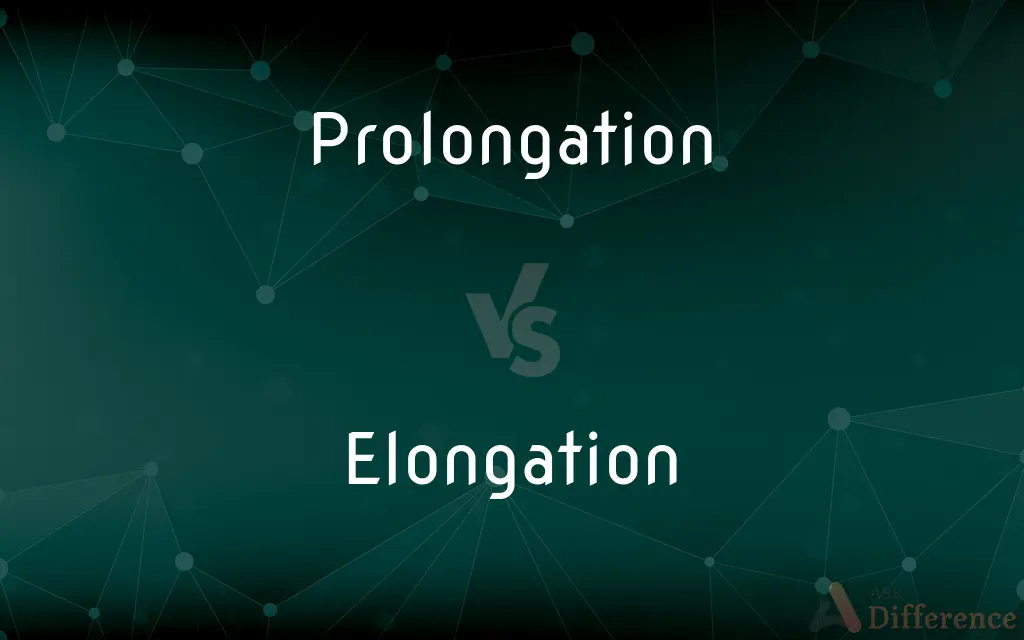 Prolongation vs. Elongation — What's the Difference?