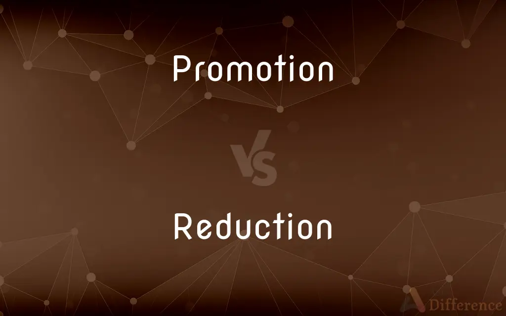 Promotion vs. Reduction — What's the Difference?