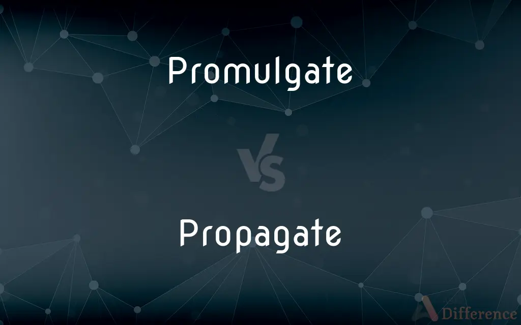 Promulgate vs. Propagate — What's the Difference?