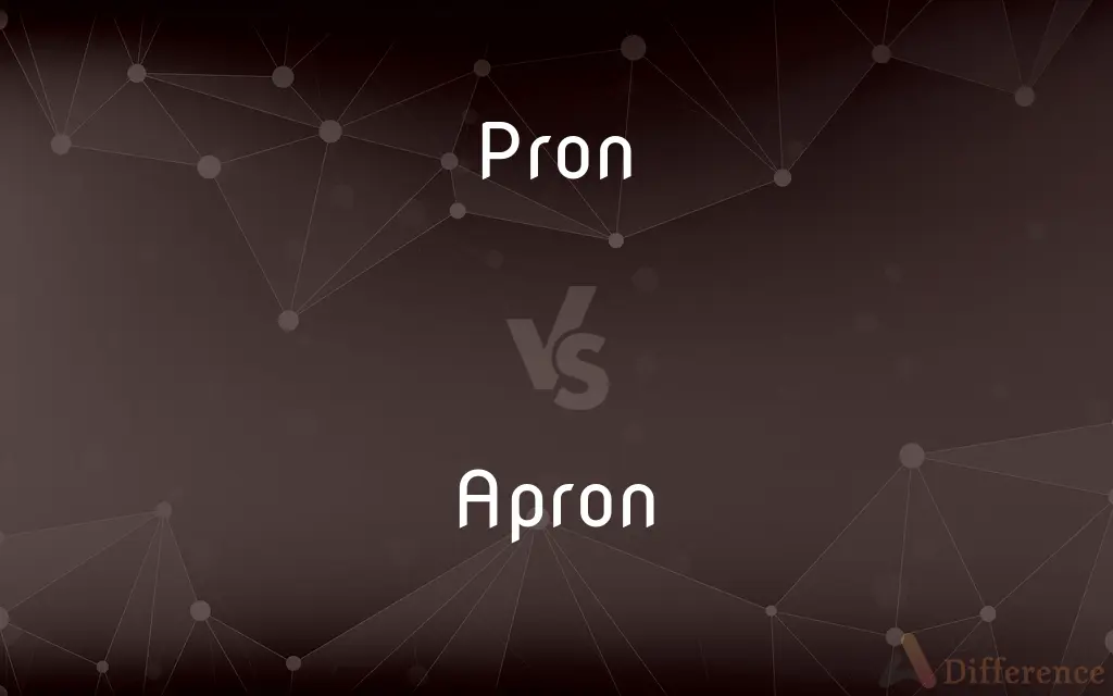 Pron vs. Apron — What's the Difference?