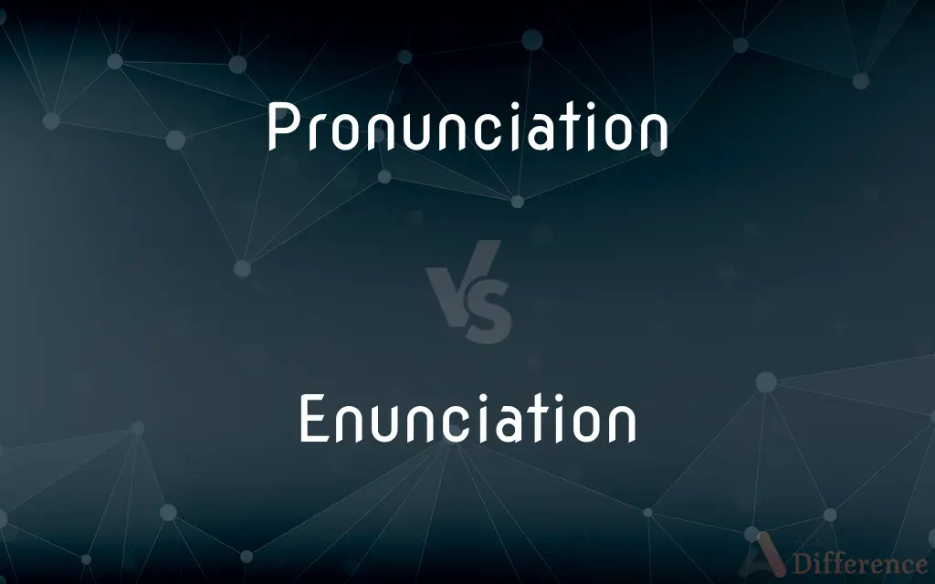 Pronunciation vs. Enunciation — What's the Difference?